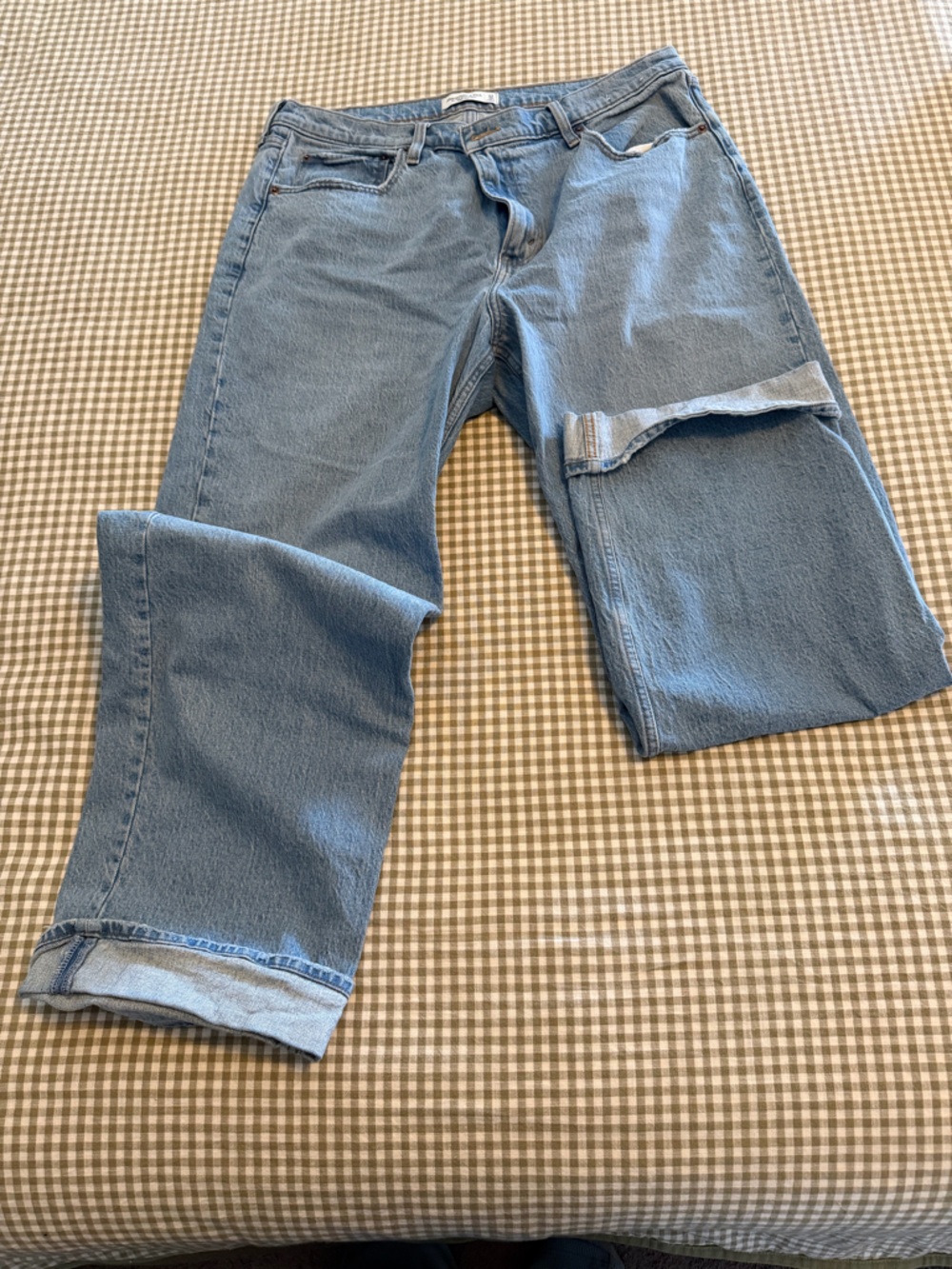 Abercrombie & Fitch Light Blue High-Rise Jeans